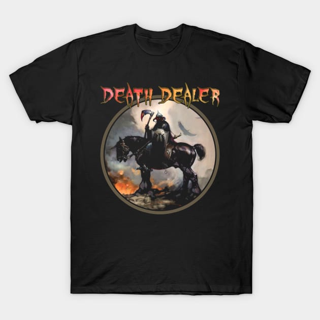 Death Dealer (Black Print) T-Shirt by Miskatonic Designs